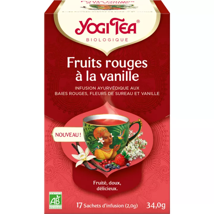 Yogi Tea Красные фрукты с ванилью 17 пакетиков