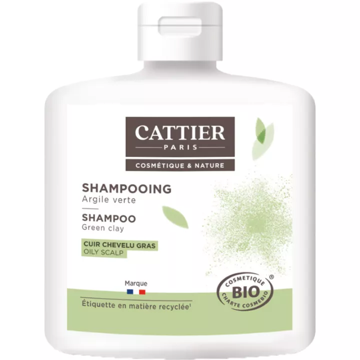 Cattier Groene Klei Shampoo Vette Hoofdhuid 250 ml