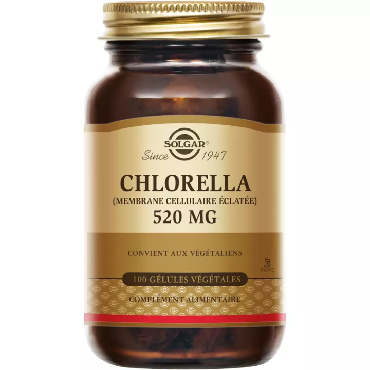 Solgar Chlorella 520 mg 100 vegetarian capsules