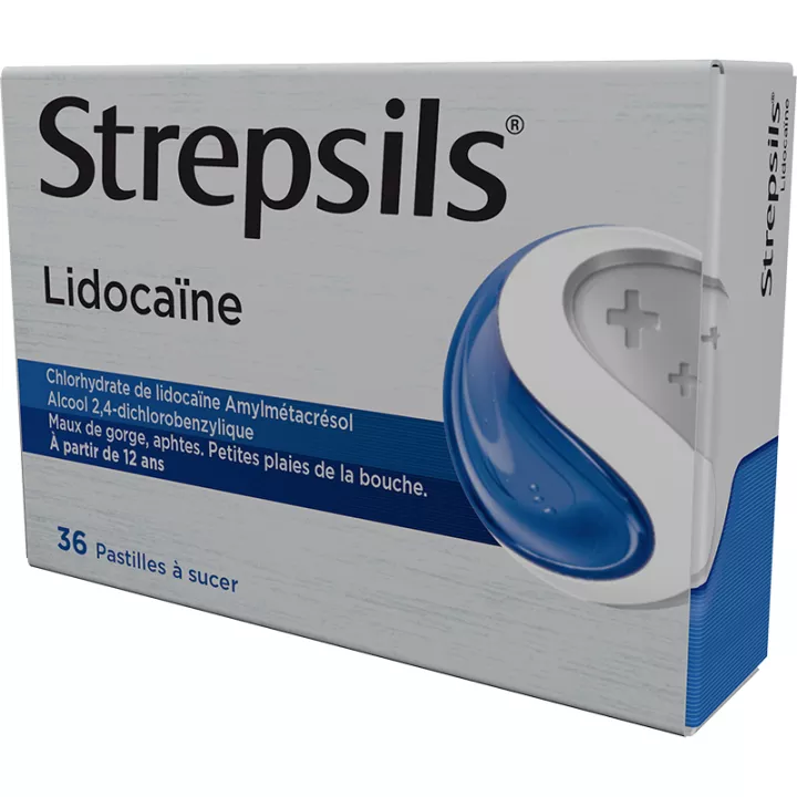 Strepsils Lidocaína Lozenges para dor de garganta e úlceras na boca