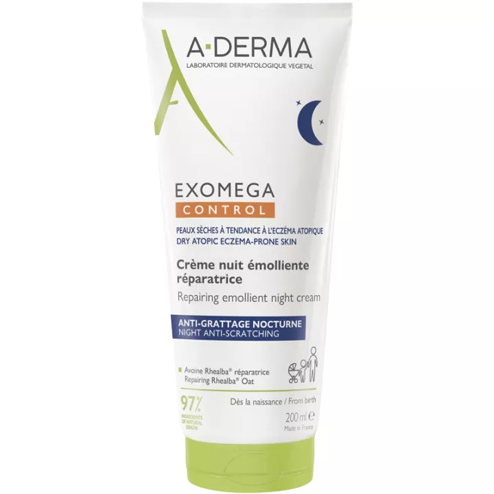 Aderma Exomega Control Crema de Noche Reparadora Antirrayas 200 ml