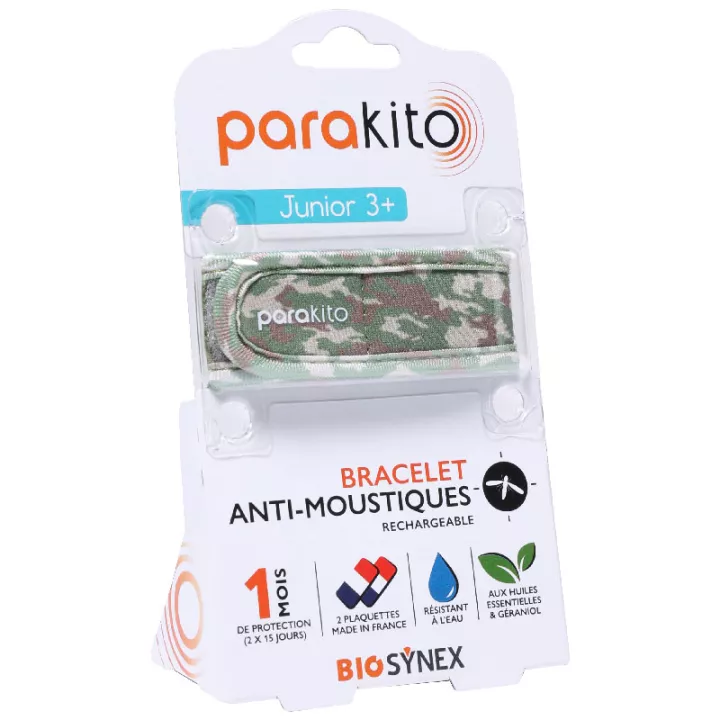 Pulseira para mosquitos recarregável Parakito Junior