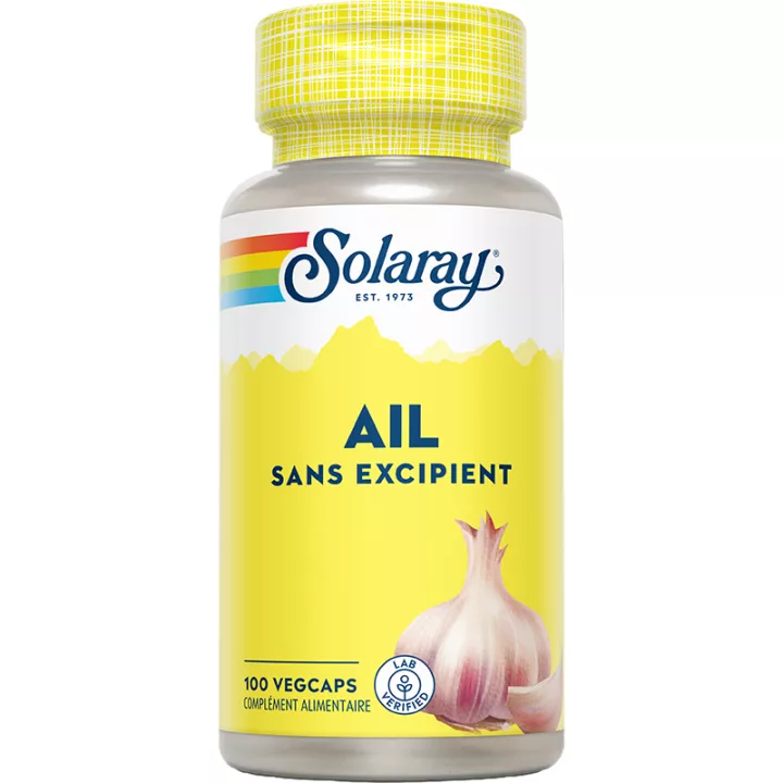 Solaray Garlic Excipient Free 600 mg 100 capsules