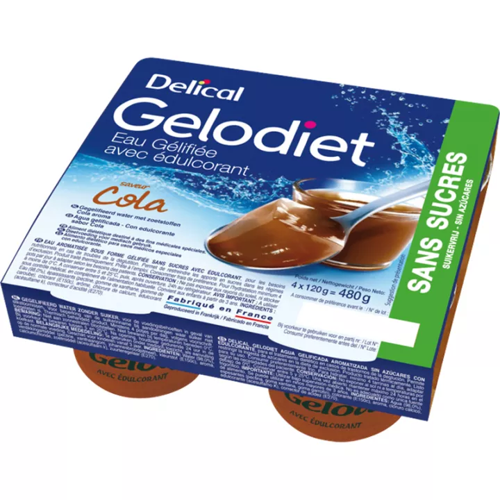 Gelodiet Aromatisiertes Gelierwasser 4x120g