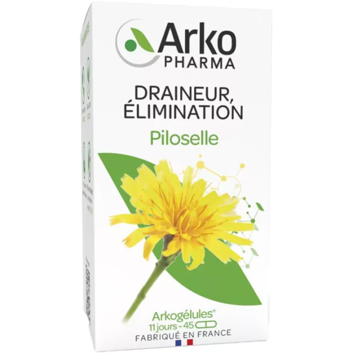 Arkogélules Piloselle Draineur Élimination 45 capsule