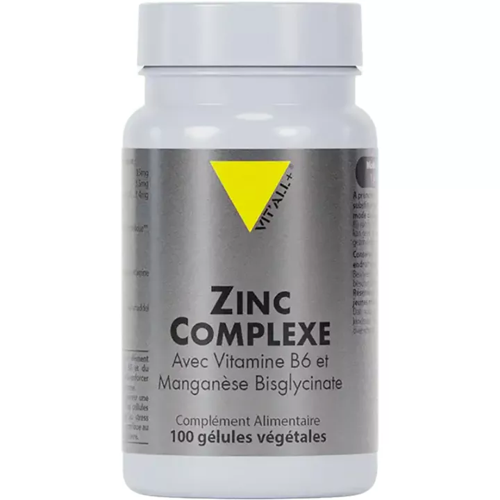 Vitall+ Zinc Complexe 100 gélules végétales