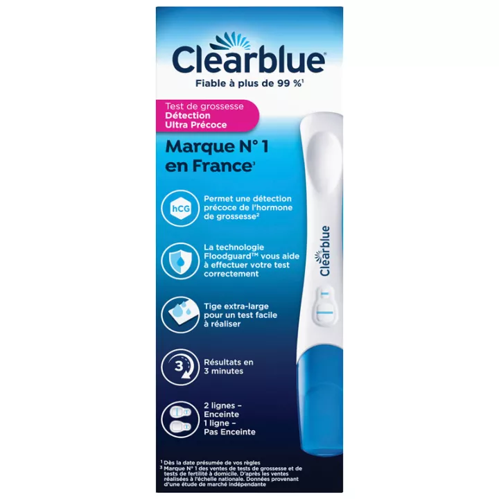 Clearblue - Prueba de embarazo digital de detección ultra temprana - 2  pruebas : : Salud y cuidado personal