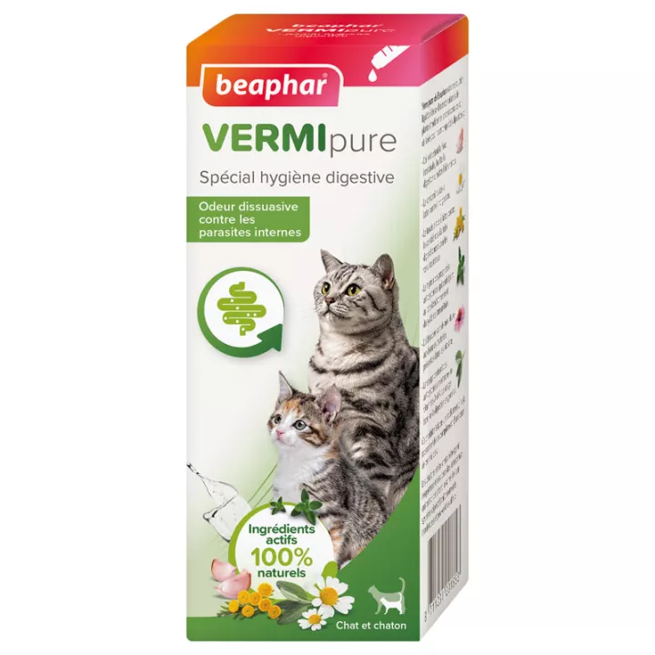 Beaphar Vermipure Soluzione Liquida Speciale Igiene Digestiva Per Gatti E Gattini 50ml