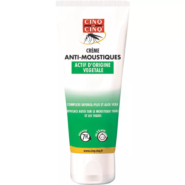 5/5 Natura Crème Anti Moustiques Peaux Sensibles 100 ml