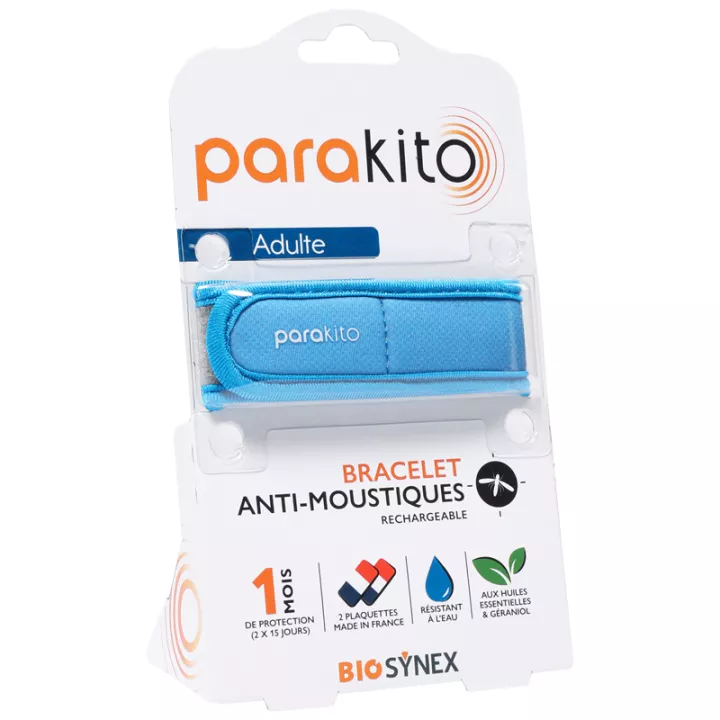 Parakito Adulte Bracelet Anti-Moustiques Rechargeable Uni