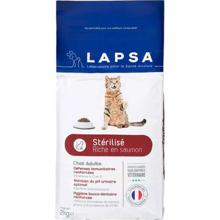 Lapsa Chat Adulte Stérilisé Croquette 2 Kg