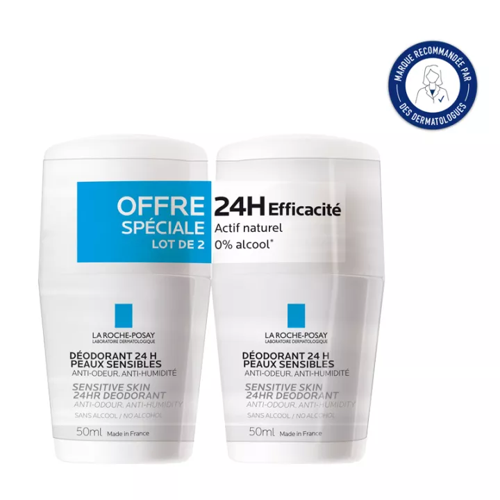 La Roche-Posay 24H FISIOLOGICA DEODORANT BALL X2