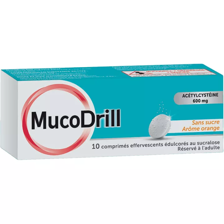 MUCODRILL COUGH BOLD TASTE ORANGE 10 EFFERVESCENT TABLETS