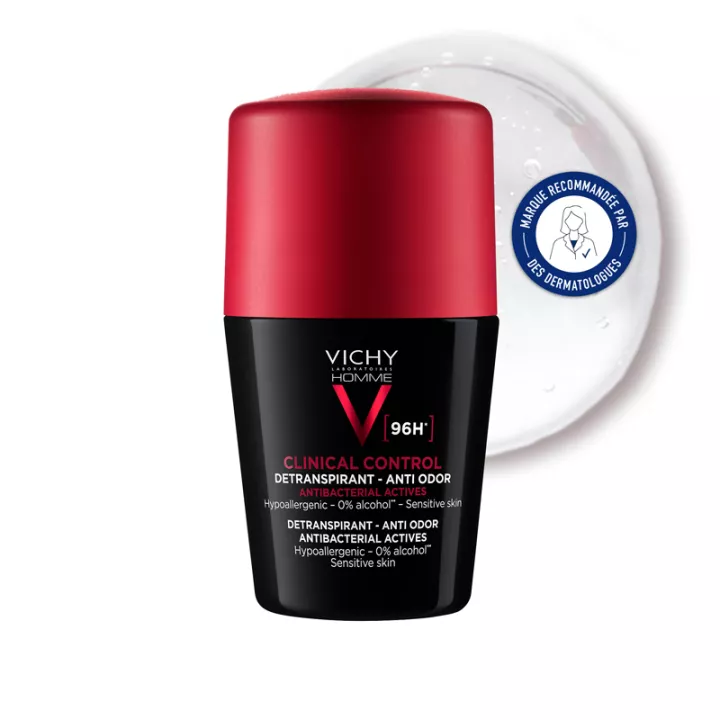 Vichy Homme Clinical Control Desodorante 96h Roll-On 50 ml