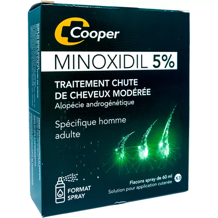 Minoxidil 5 Percent Cooper 3x60ml