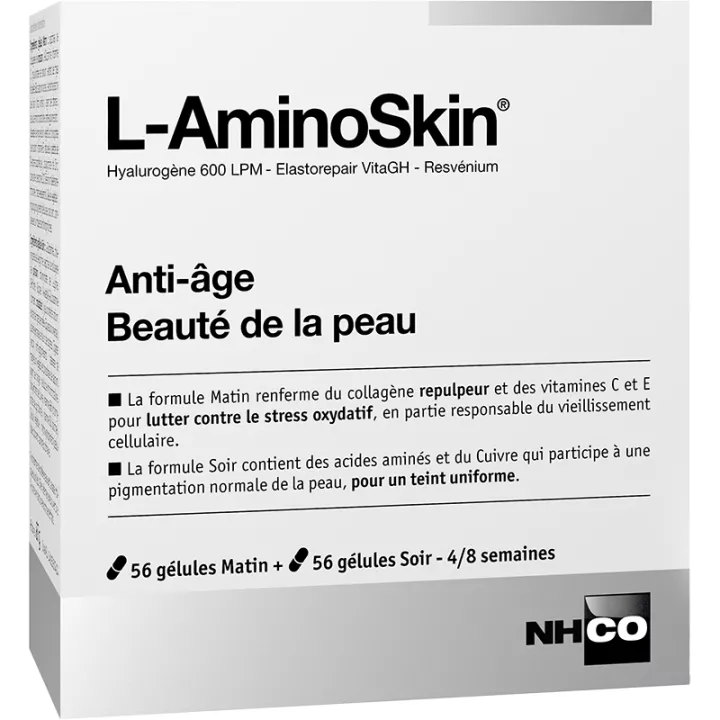 NHCO L-AminoSkin Antienvejecimiento Belleza de la piel 2 x 56 cápsulas