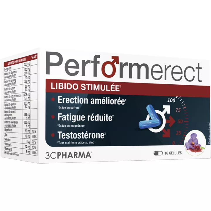 3Chênes Performerect Libido Gestimuleerd Verbeterde Erectie Capsules