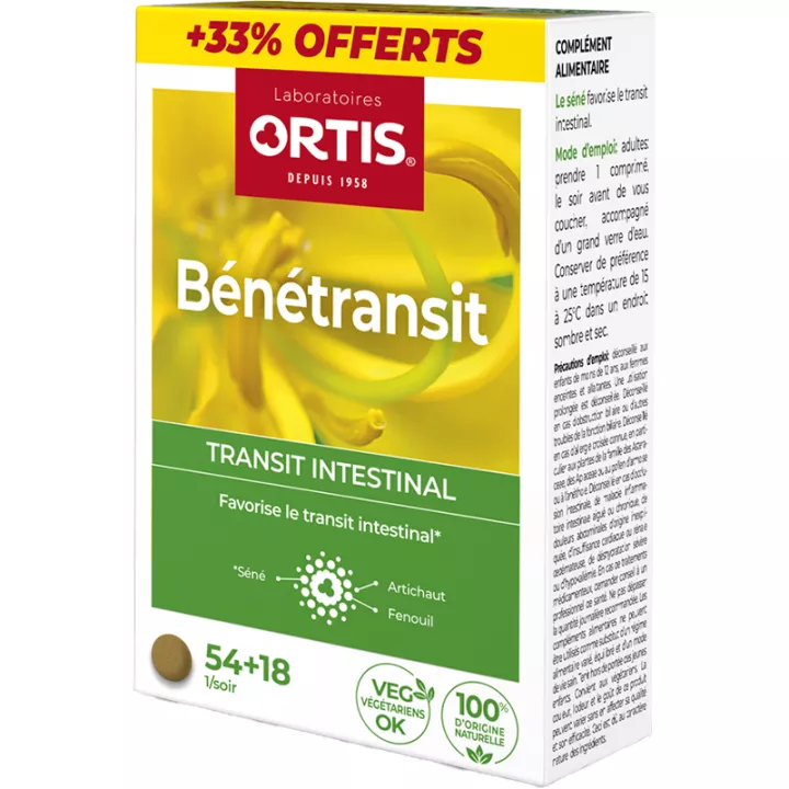 Benetransit Natural Laxative Tablets Ortis