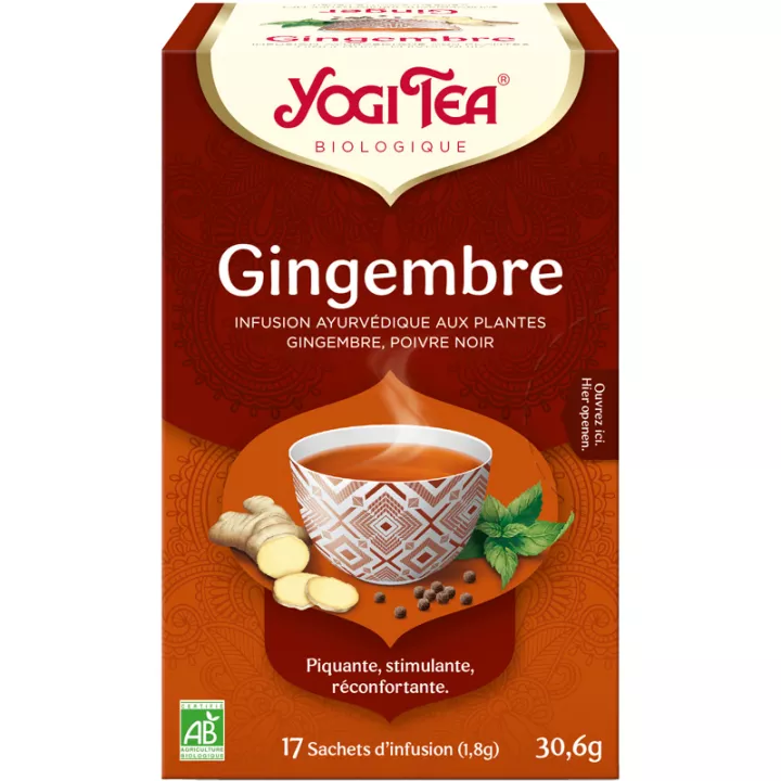 Yogi Tea Infuso ayurvedico di zenzero alle erbe 17 bustine