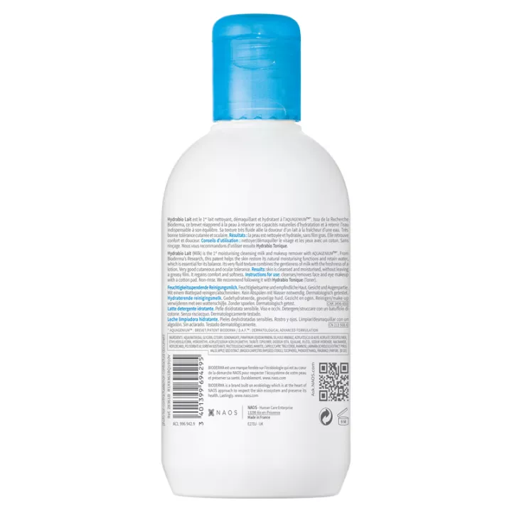 Bioderma Hydrabio Hydraterende Reinigingsmelk 250 ml