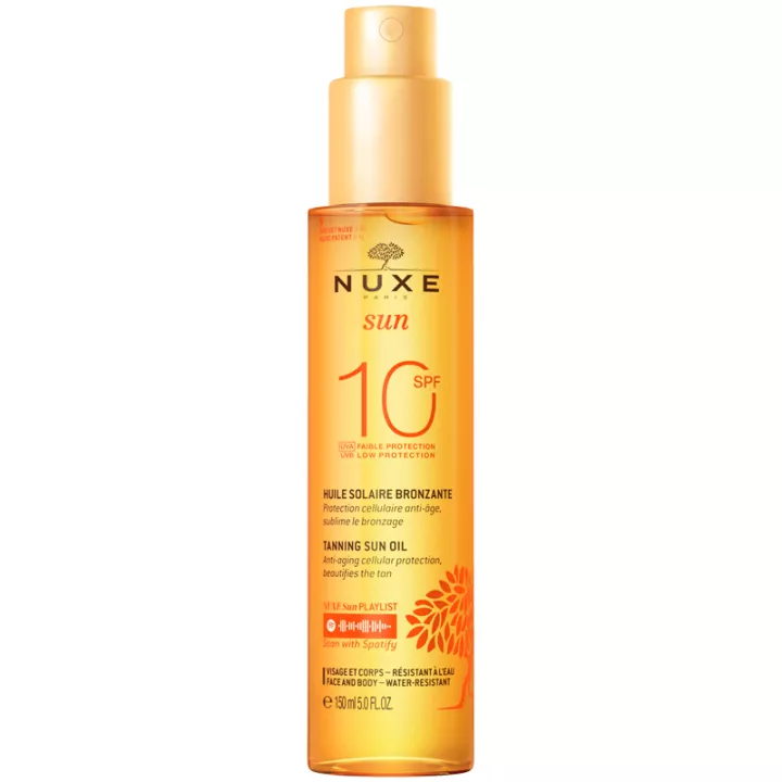 Nuxe Sun Bronzing Oil SPF10 Viso Corpo 150ml