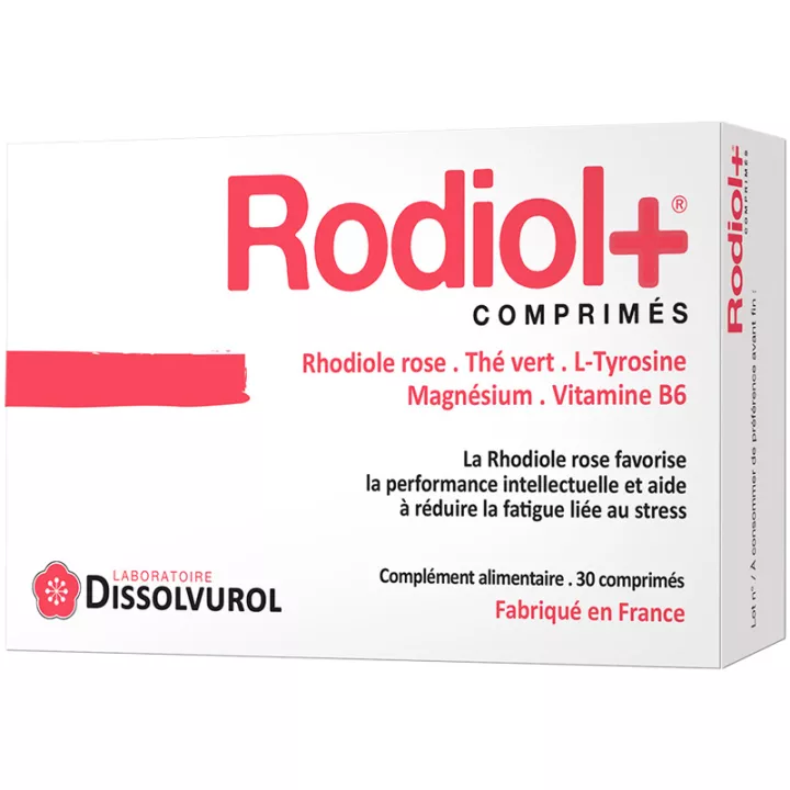 Rodiol+ Dissolvurol Stress en Concentratie 30 tabletten