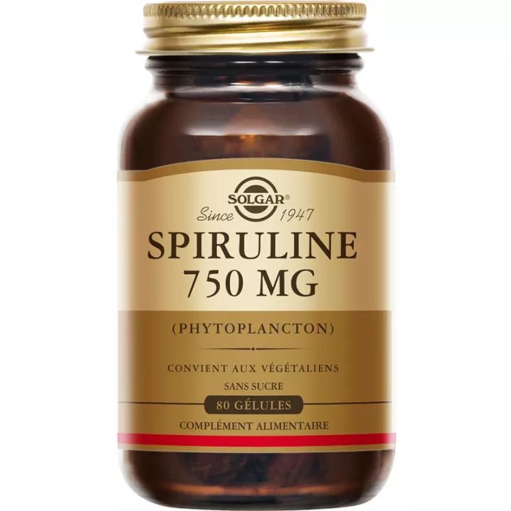 Solgar Spirulina 750 mg 80 Kapseln