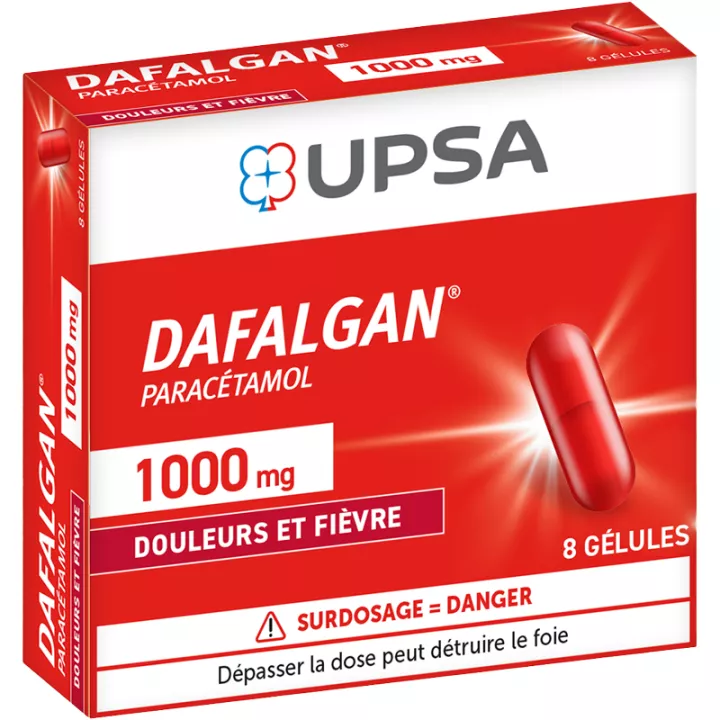 DAFALGAN Paracetamol 1000mg 8 cápsulas