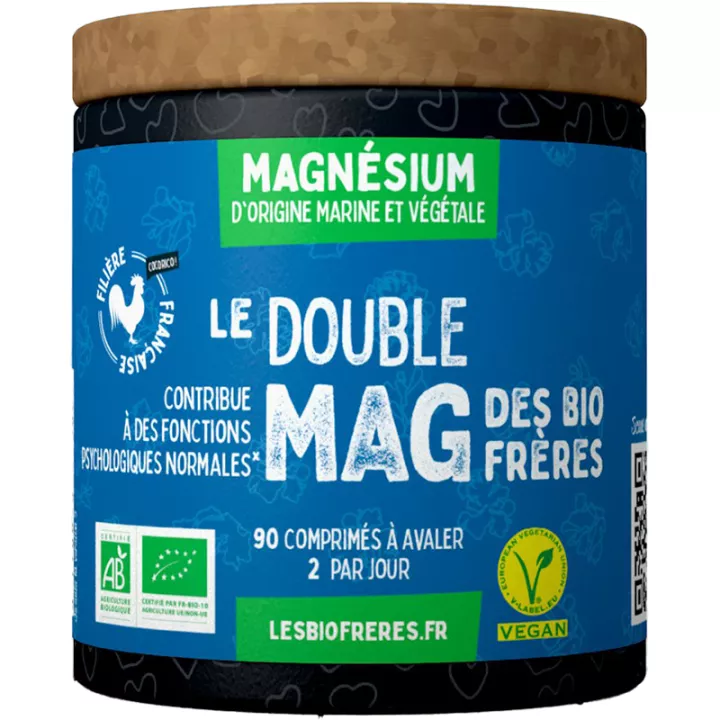 Les Bio Frères le Double Mag Bio Magnésium 90 comprimés