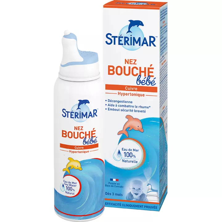 Stérimar Bébé Nez Bouché Cuivre Spray Nasal 100 ml