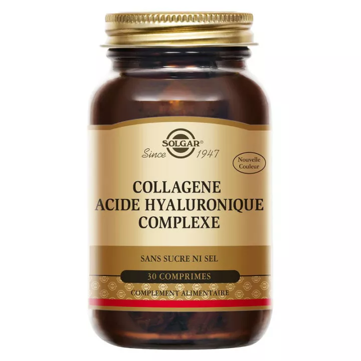 Solgar Collagène Acide Hyaluronique Complexe 30 Comprimés