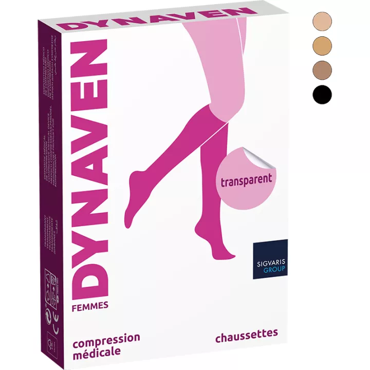 Sigvaris Dynaven Pure Transparent Chaussettes de Contention Femme Classe 2