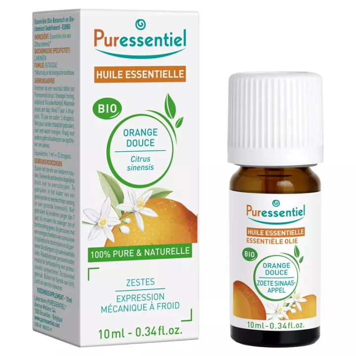 PURESSENTIEL Óleo Essencial Orgânico Doce Laranja 10ml