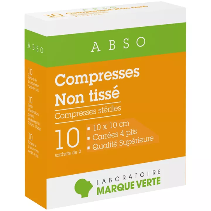 Non-woven sterile compresses 10 cm x 10 cm