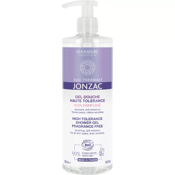 Jonzac Gel de Duche Alta Tolerância Sem Perfume 500 ml