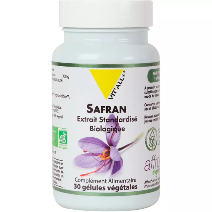 Vitall+ Saffraan Organisch 30 mg 30 capsules