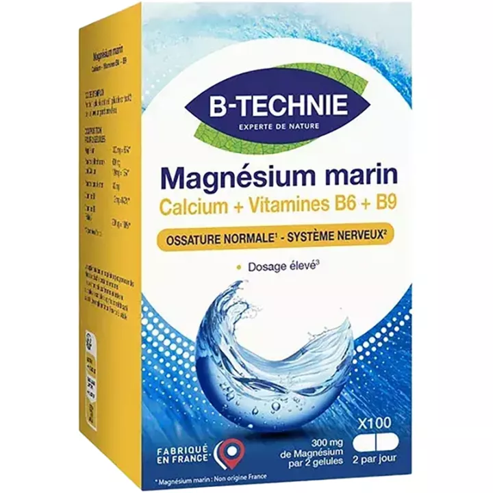 B-Technie Magnesium + B6 + B9 + Calcium 100 capsules