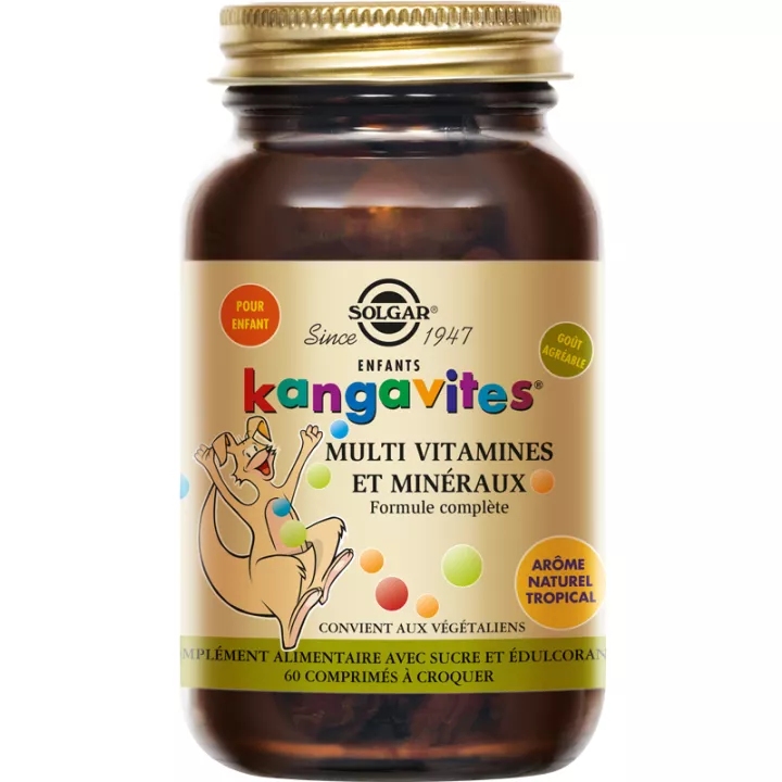 Solgar Kids Kangavites Multi Vitaminas y Minerales 60 comprimidos