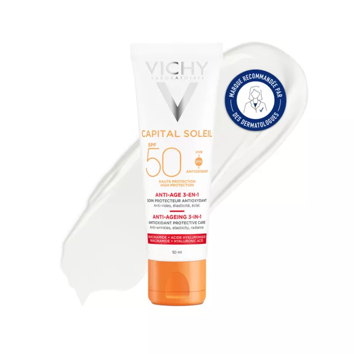 Vichy Capital Soleil Anti-Envelhecimento 3 em 1 SPF50 50 ml