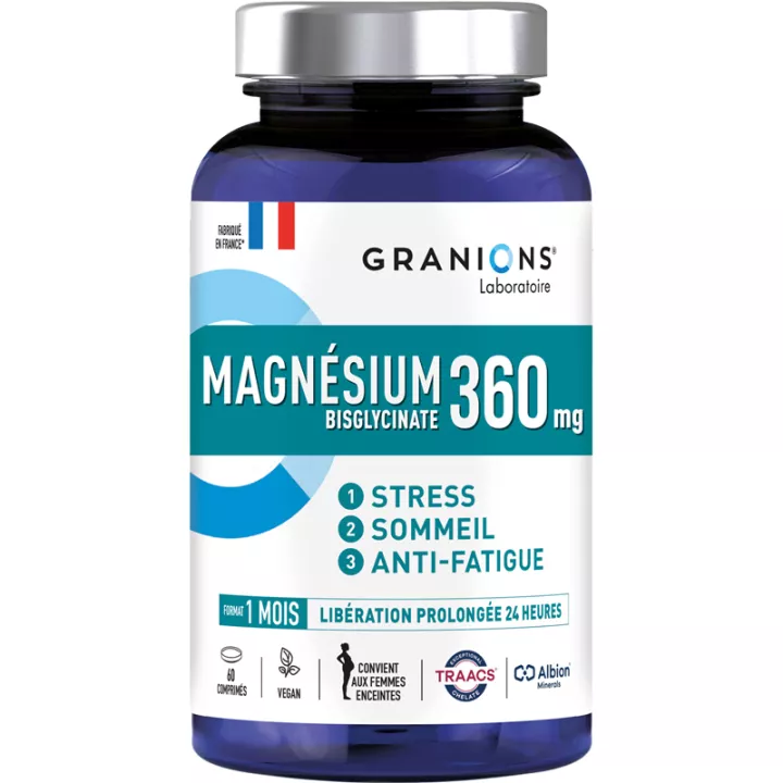 Granions Magnésium Stress Sommeil Fatigue 60 Comprimés