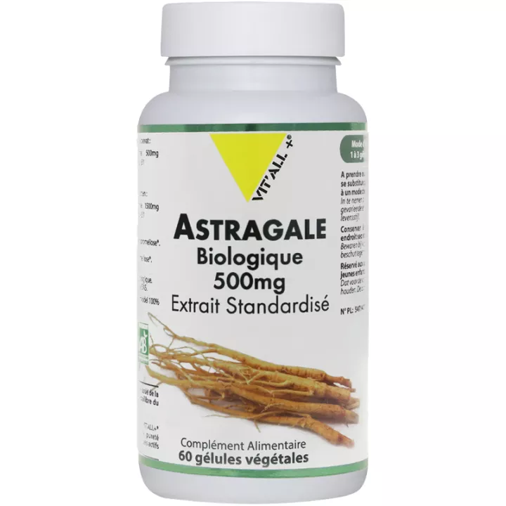 Vitall+ Bio Astragale 500mg Gestandaardiseerd Extract 60 plantaardige capsules