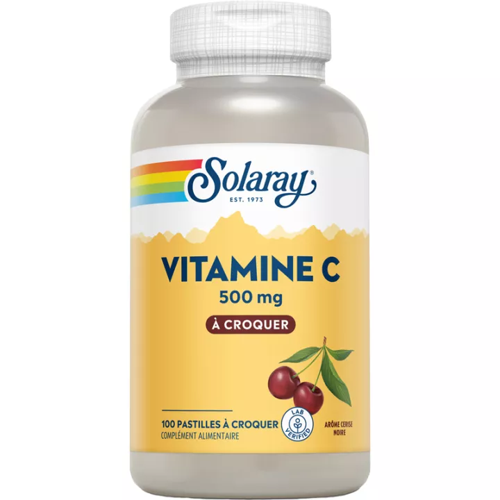 Solaray Vitamina C masticabile 500 mg 100 pastiglie