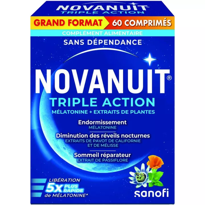 Novanuit Triple Action Melatonine + Plantenextracten