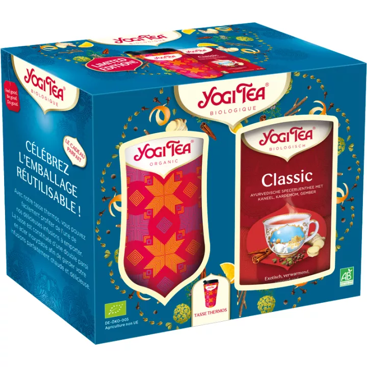 Conjunto de chá Yogi Tea Classic Infusion & Insulated Cup