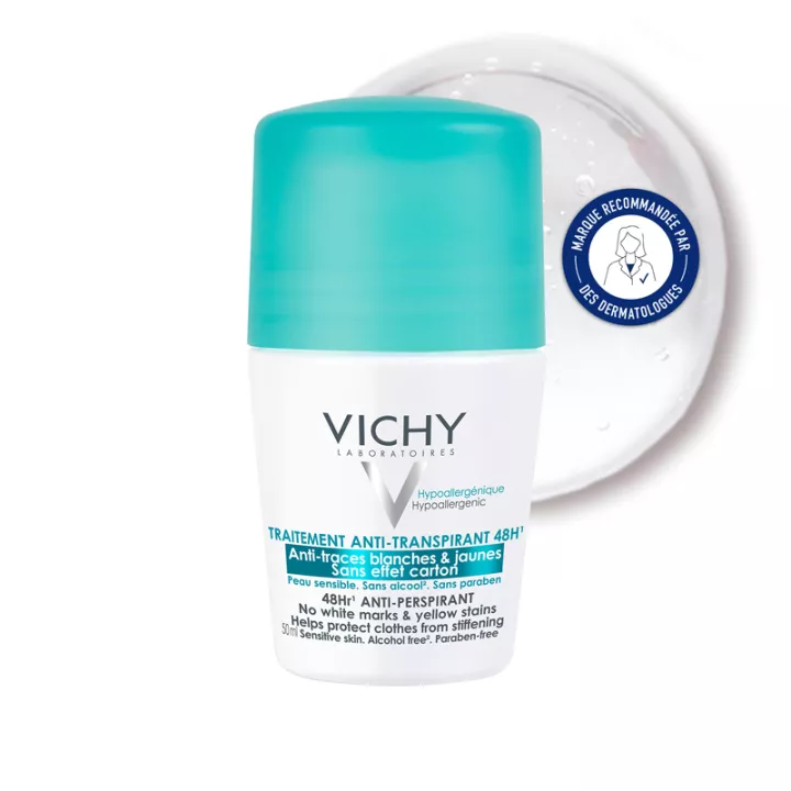 Vichy Deodorant Anti-Transpirant 48h Anti-Traces Roll-On 50 ml