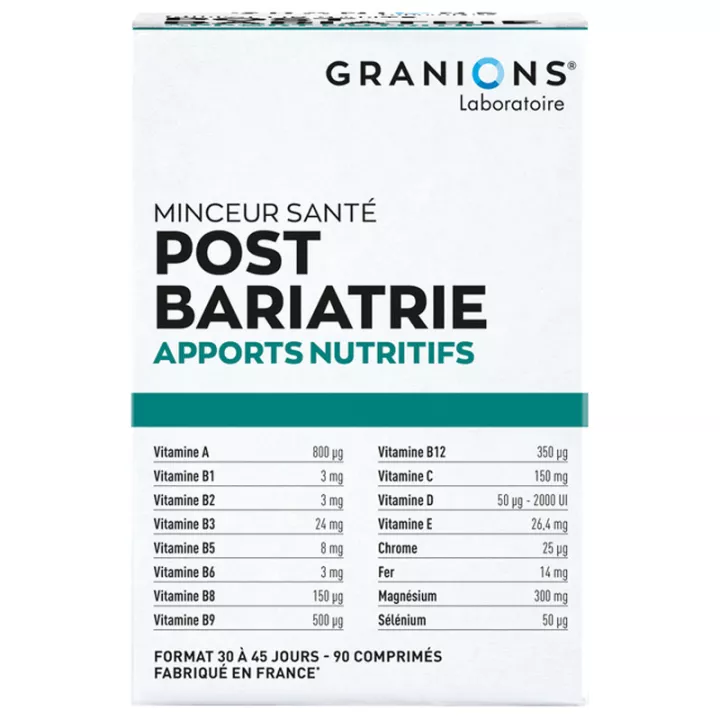 Granions Post Bariatric 30 жевательных таблеток