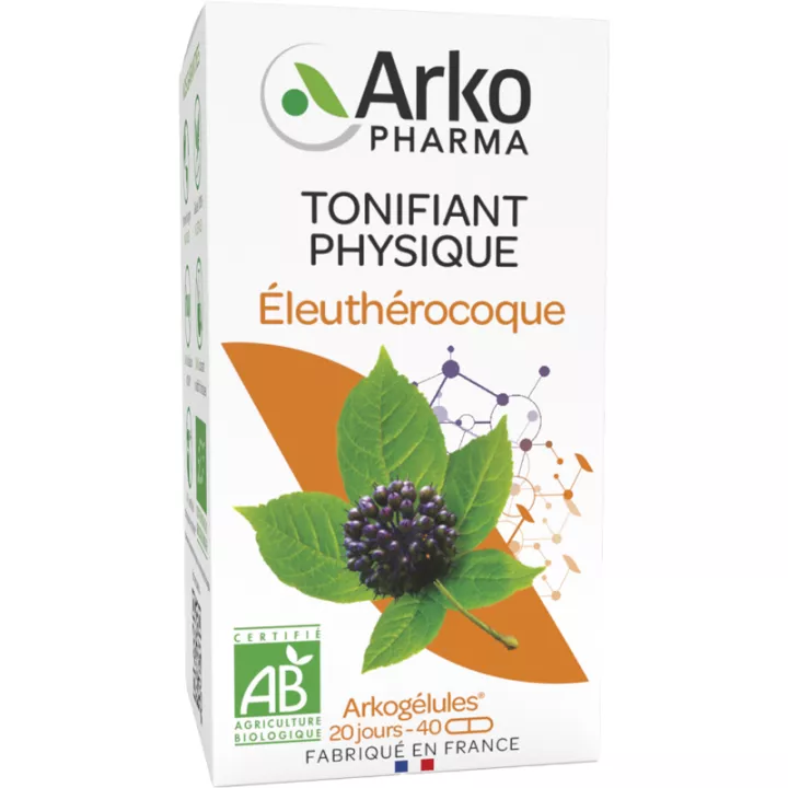 Arkogélules Éleuthérocoque Tonifiant Physique 40 cápsulas