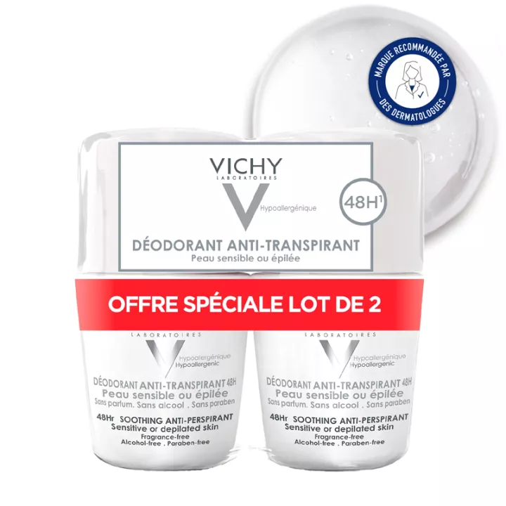 Vichy 48h Anti-transpirant Deodorant voor de Gevoelige Huid Roll-on 50 ml