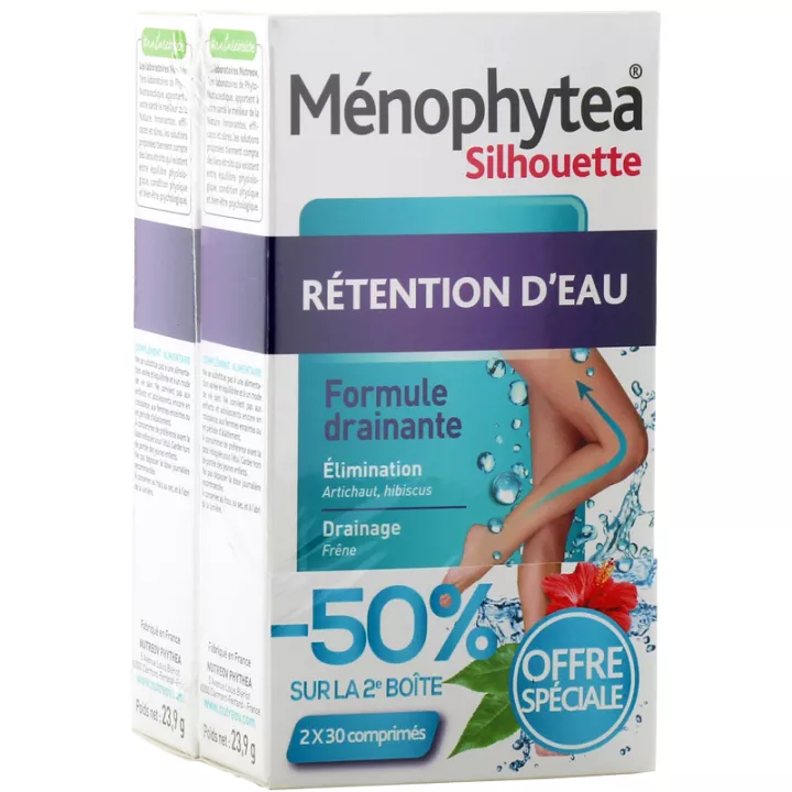 Nutreov Ménophytea Silhouette Rétention D'eau 30 comprimés