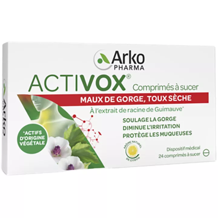 Arkopharma Activox Maux de Gorge 24 tabletten